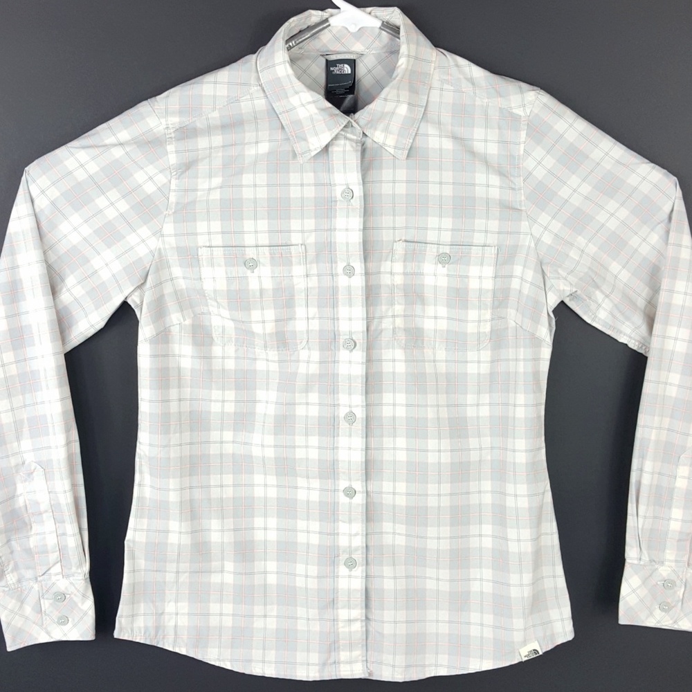 The North Face Womens Button Down Plaid EUC